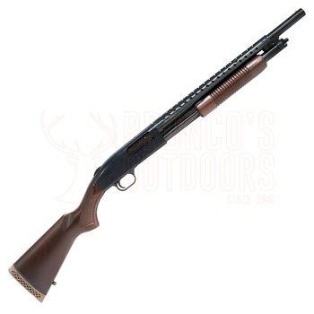 Mossberg 500 Retrograde/ Persuader Walnut Cyl Bore 12ga w/ Heat Shield