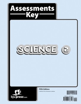 BJU SCIENCE 2 TEST KEY 5TH ED