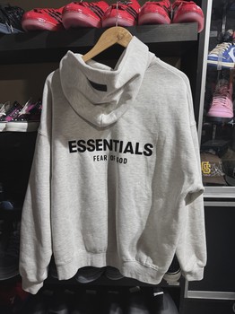 Essential Heather Grey Hoodie size M • Brand New [7286] - view 2