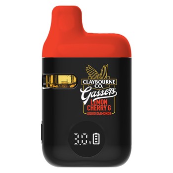 Claybourne Gassers Lemon Cherry G Liquid Diamonds Disposable (Vape Pen) / 0.95g / Disposable Vape Pen / Hybrid