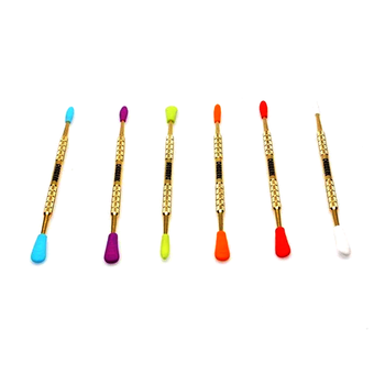 DabWare Long 6.5" Gold Dabber with Silicone Tips
