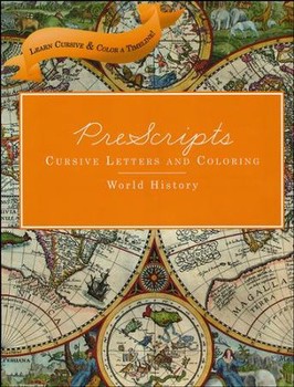 PreScripts Cursive Letters and Coloring World History