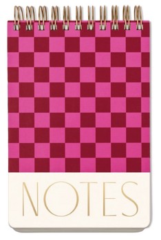 Designworks - Large Chunky Notepad - Burgundy + Pink - ST68-1004EU