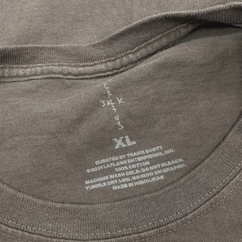 FW20 Travis Scott CJ Digital Girl T-shirt Pepper Brown • Pre-Owned [3388] - view 5