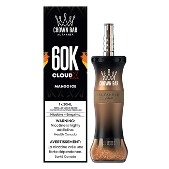 Al Fakher Crown Bar Cloud X 60K - Mango Ice