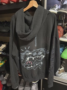 Travis Scott Cactus Jack x Fragment x Takashi Murakami Reborn Zip Hoodie Black • Pre-Owned [1233] - view 2