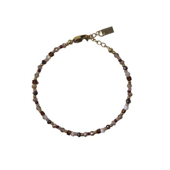Brown World Bracelet - Silver