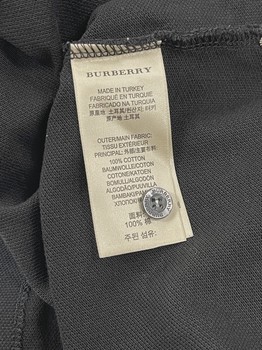 Burberry Brit Men's Cotton Piqué Polo Shirt blk • Pre-Owned [2316] - view 3