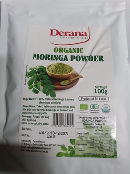 Derana Organic Moringa Powder 100g
