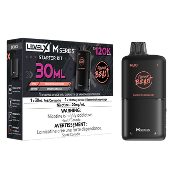 Level X Flavour Beast M30 Starter Kit - Packin' Peach Berry