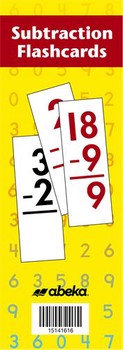USED ABEKA SUBTRACTION FLASHCARDS