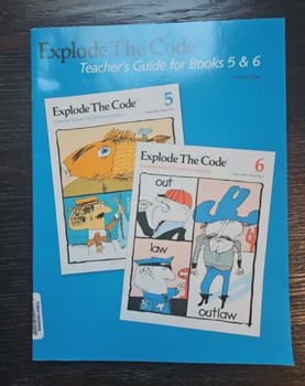 Used Explode the Code Teacher's Guide Books 5 and 6
