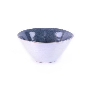 'NORTE' SMALL GLAZED TERRACOTTA BOWL - COBALT BLUE