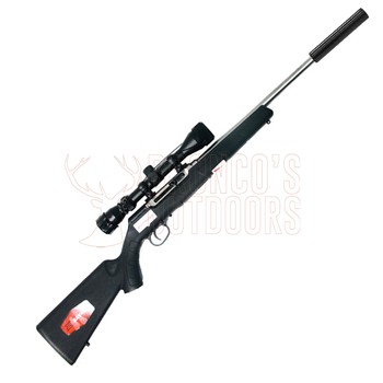 Savage A22 .22 LR Stainless 16" + 3-9x40 + Suppressor