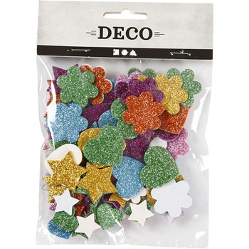Creative Craft Eva Foam Shapes 19 & 29mm Assorted Pk100 790230