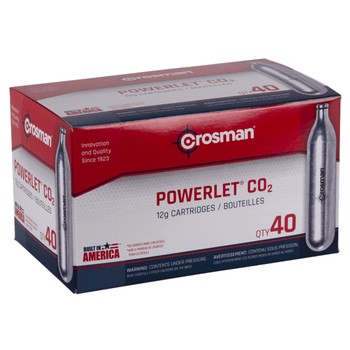 Crosman Powerlet CO2 Canisters 40 Count