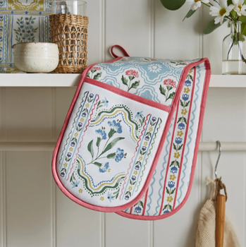 BOHO FLORAL DOUBLE OVEN GLOVE