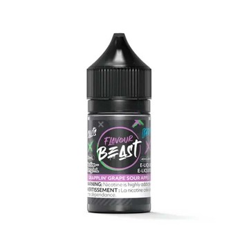 Flavour Beast - Grapplin' Grape Sour Apple Iced 30ml Salt