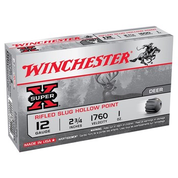 Winchester SuperX Rifled slug 12g 3" 28gm 1760fps Pkt 5