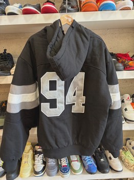 Supreme Black Grey Zip Up • Pre-Owned [9309] - view 2