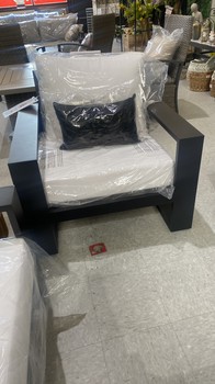Torren Patio Black Armchair by Abbyson