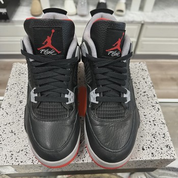 Air Jordan 4 Retro Black Red Reimagined (Grade School) • Pre-Owned [1162] - view 2