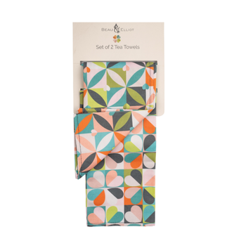 CARNABY BLOOM TEA TOWELS - SET OF 2