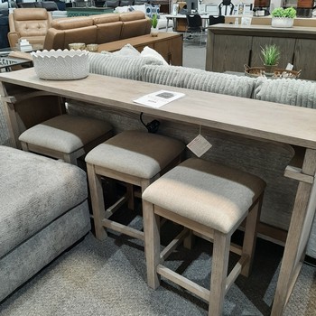 Bartlett Field four-piece set Console bar w/ 3 stools