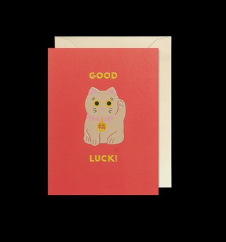 Lagom - Mini Card Maneki Neko Good Luck Card-5415