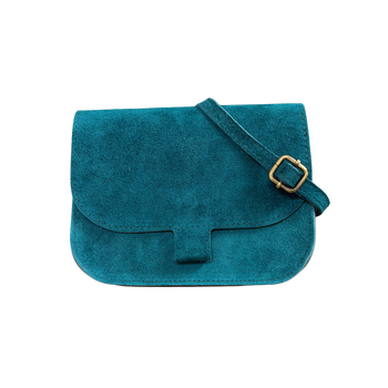 Flora suede · Petrol