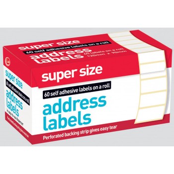 Address Labels on a Roll Self Adhesive 90x120 (D)