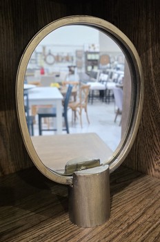 Antique Gold Tabletop Mirror / Oval