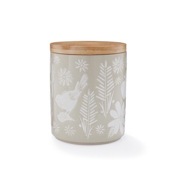 HOMESTEAD STONEWARE CANISTER - BEIGE