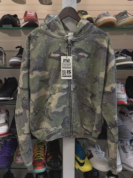 Vale Forever Crystal  Green Camo Work Jacket • Brand New [4644] - view 2