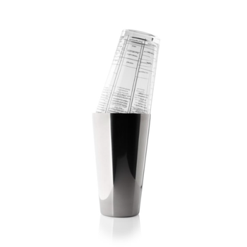 GLASS AND STAINLESS STEEL BOSTON SHAKER -