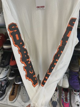 SS26 Supreme Cracked Sleeve L/S Top White • Pre-Owned [8152] - view 3
