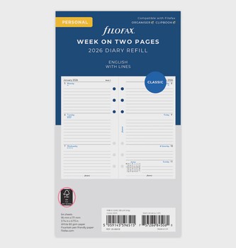 Filofax - Personal Week on two pages Ultimate Life Companion 2027 - 27-68319