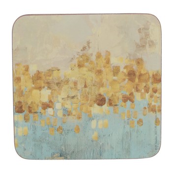 GOLD REFLECTIONS COASTERS - SET OF 6