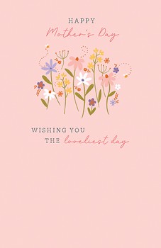Paper Rose - Mother's Day Field of Flowers Card - PNM003