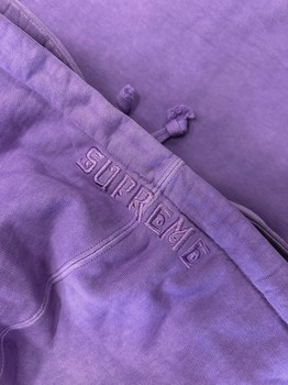 Supreme Garment Dyed Purple Hoodie • Pre-Owned [2349] - photo 2