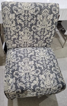 Coco Grey Damask Accent Chair