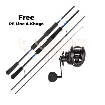 Daiwa TD Tierra 661 PE: 1-2 + Daiwa Saltist X 150 BC with Free PE Line & Kohga