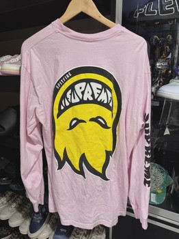Supreme Pink spitfire long sleeve • Pre-Owned [3139] - view 2