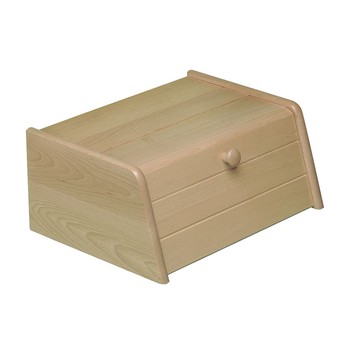 LARGE DROP FRONT WOODEN BREAD BIN