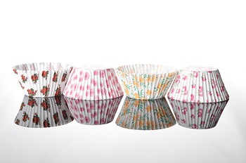 FLORAL MUFFIN CASES - PACK OF 100