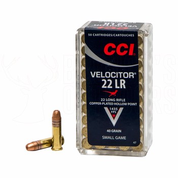 CCI .22LR Velocitor 40gr Hollow Point