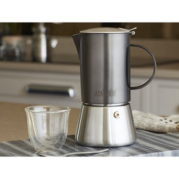 GUN METAL 4 CUP STOVETOP ESPRESSO