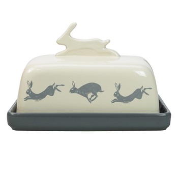 ARTISAN HARE BUTTER DISH