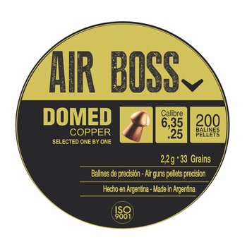 Apolo Air Boss Domed Copper Pellets .25 33gr