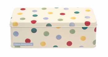 EMMA BRIDGEWATER POLKA DOT DEEP RECTANGULAR TIN